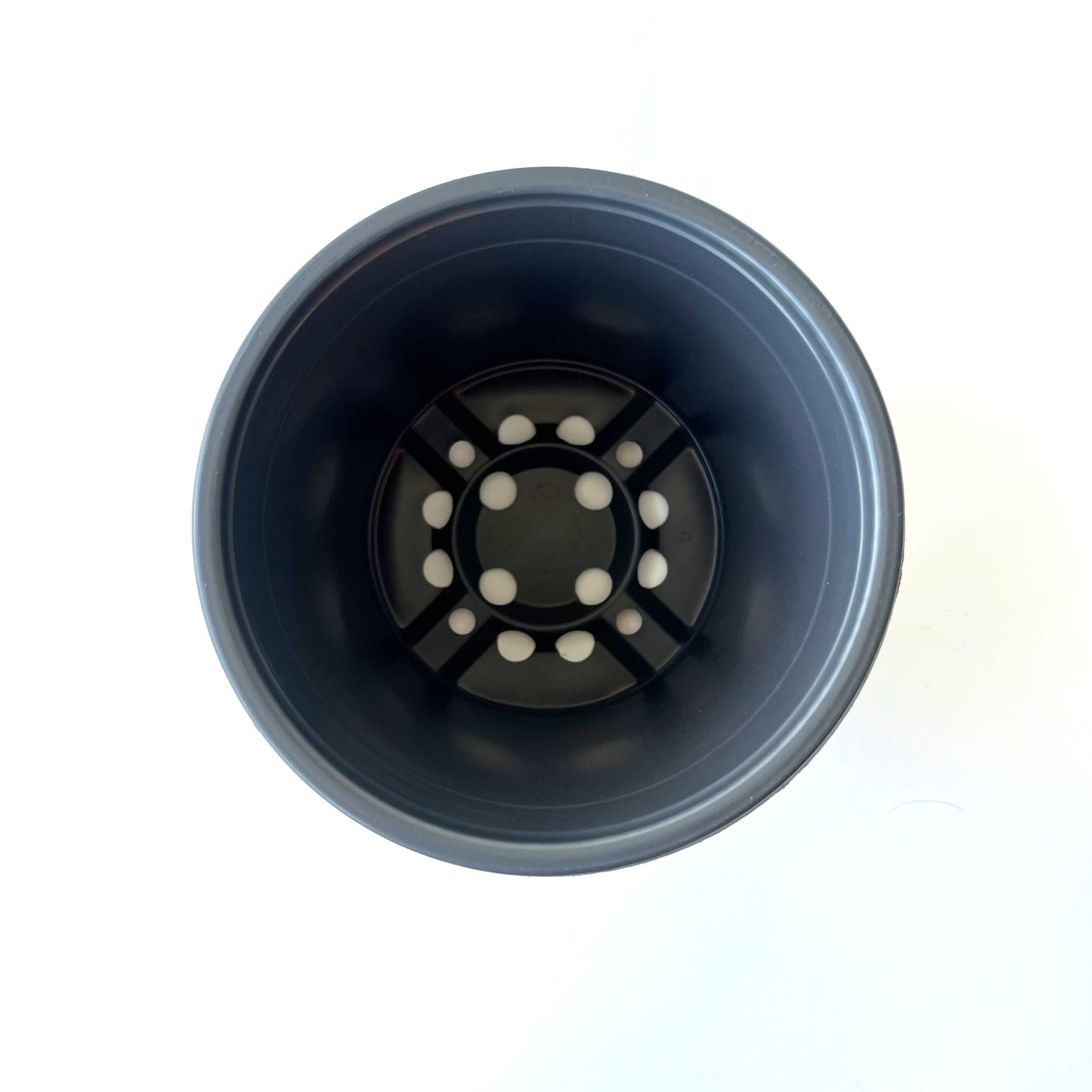 140mm terracotta nursey pot from above