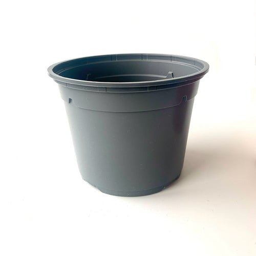 Grey 130mm houseplant nursery pot